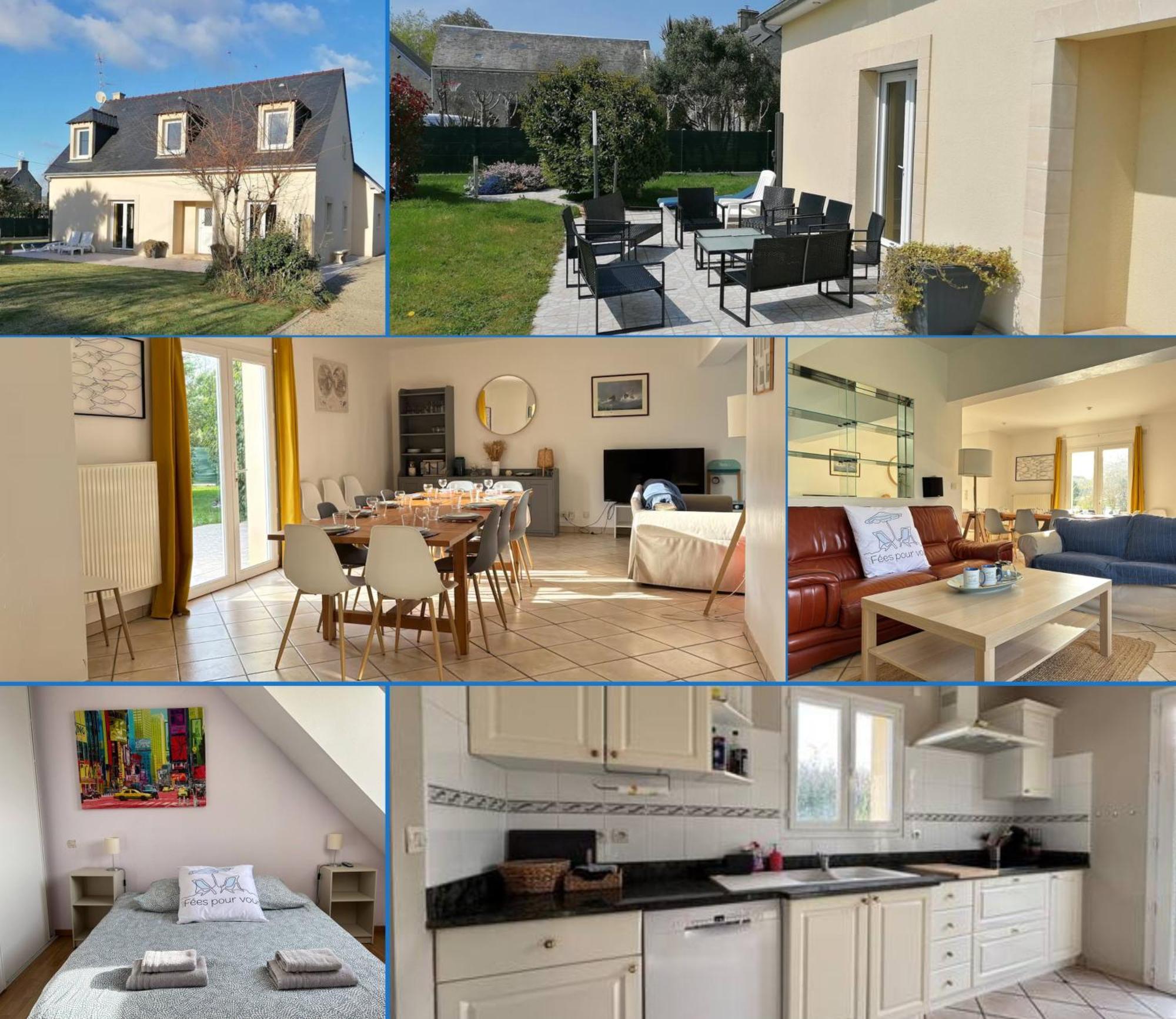 Maison Arromanches: Spacious 5-Bedroom with Garden, Near Beach Tracy-sur-Mer Exterior photo